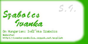 szabolcs ivanka business card